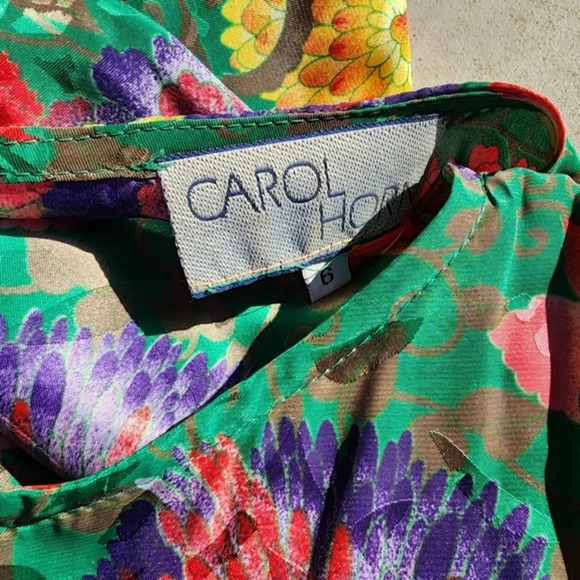 Carol Horn 80s Floral dress 6 - Picture 6 of 16